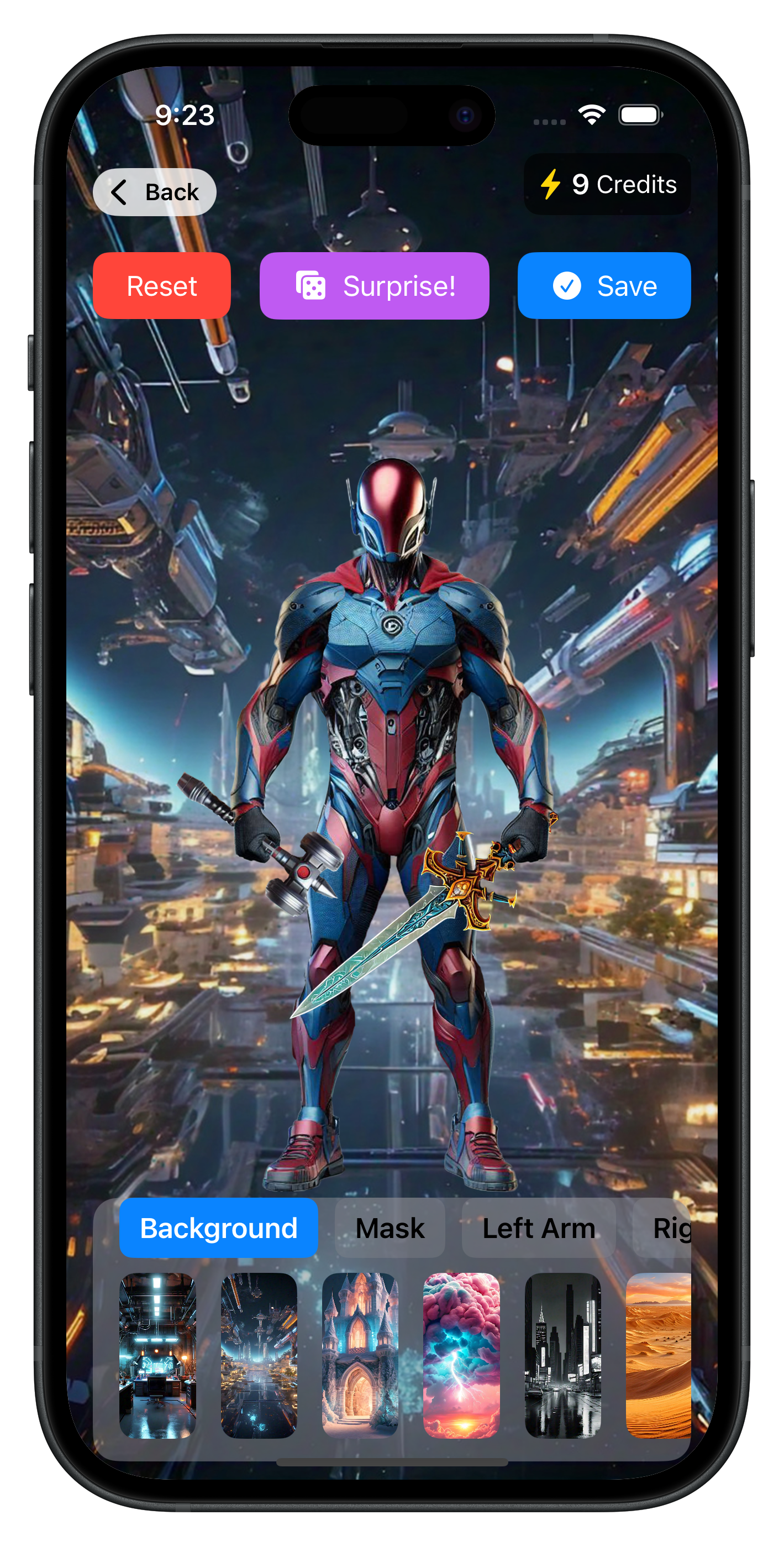 Superhero Builder and Battles Screenshot 1